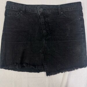 Paige black denim skirt